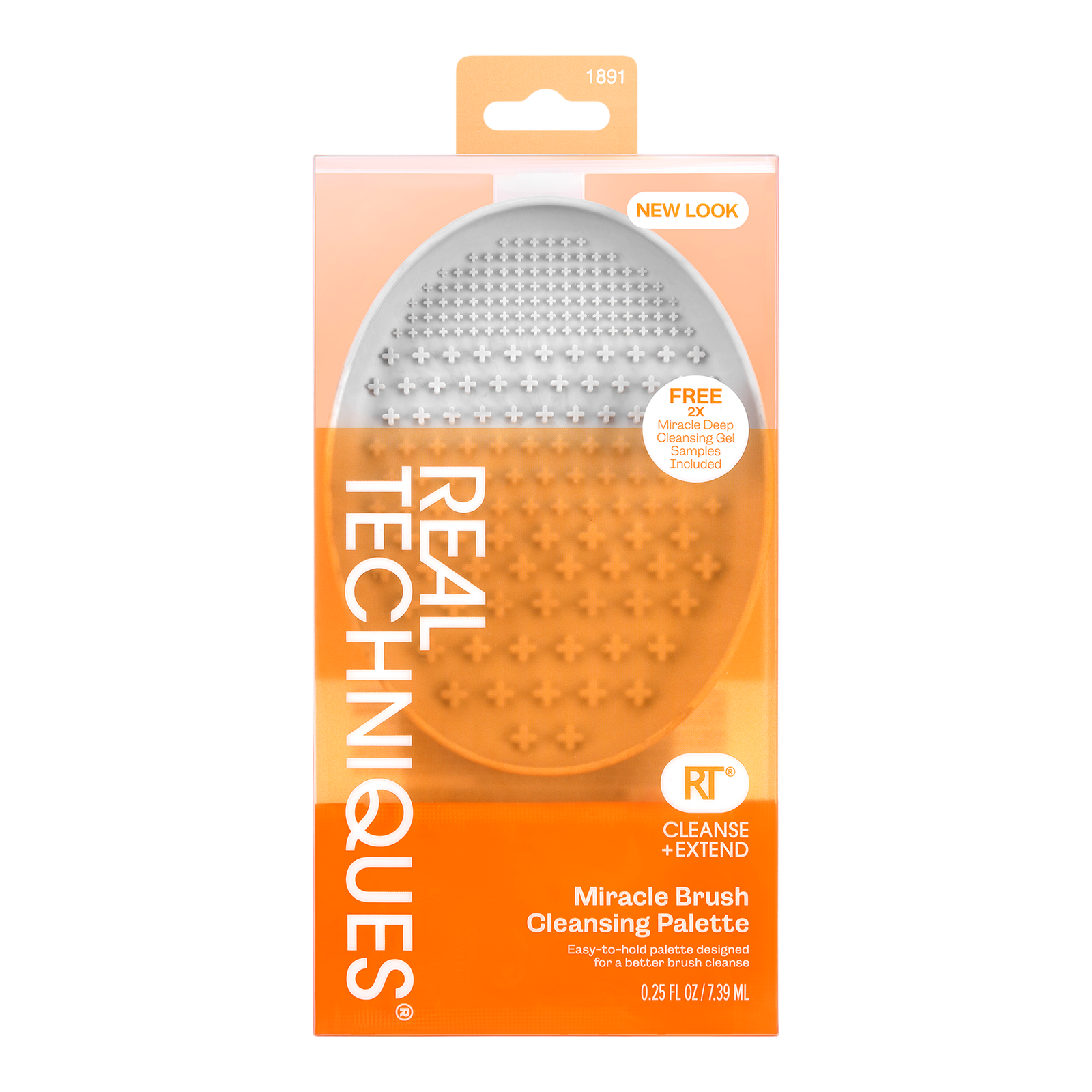 Handheld Textured Makeup Brush Cleansing Palette