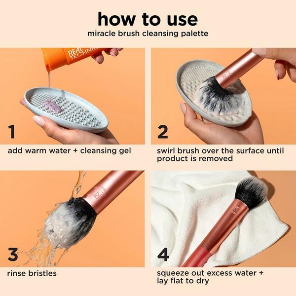 Real Techniques Handheld Textured Makeup Brush Cleansing Palette #6