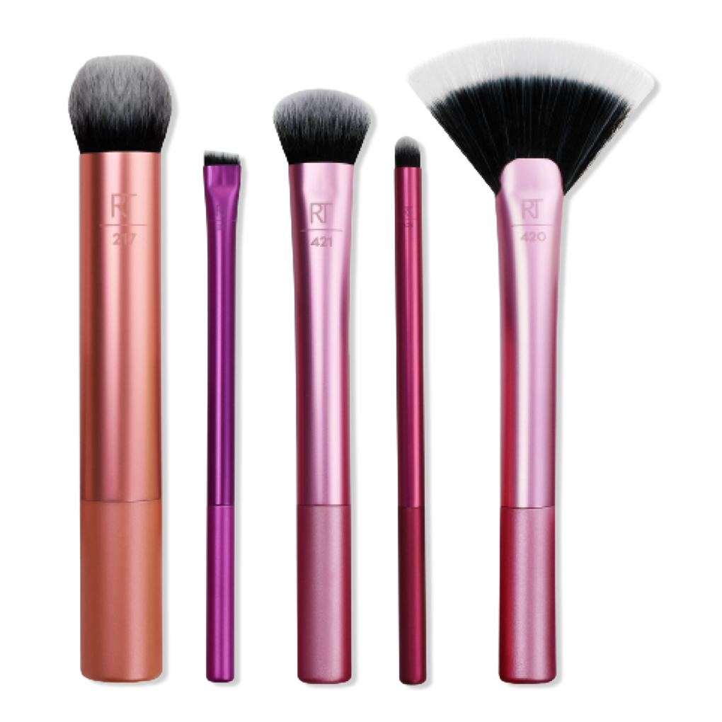 Real Techniques Eye Shade & Blend Makeup Brush Trio, For Eyeshadow & Liner,  Makeup Tools for Shaping & Grooming Brows, Defined Makeup Look, Synthetic