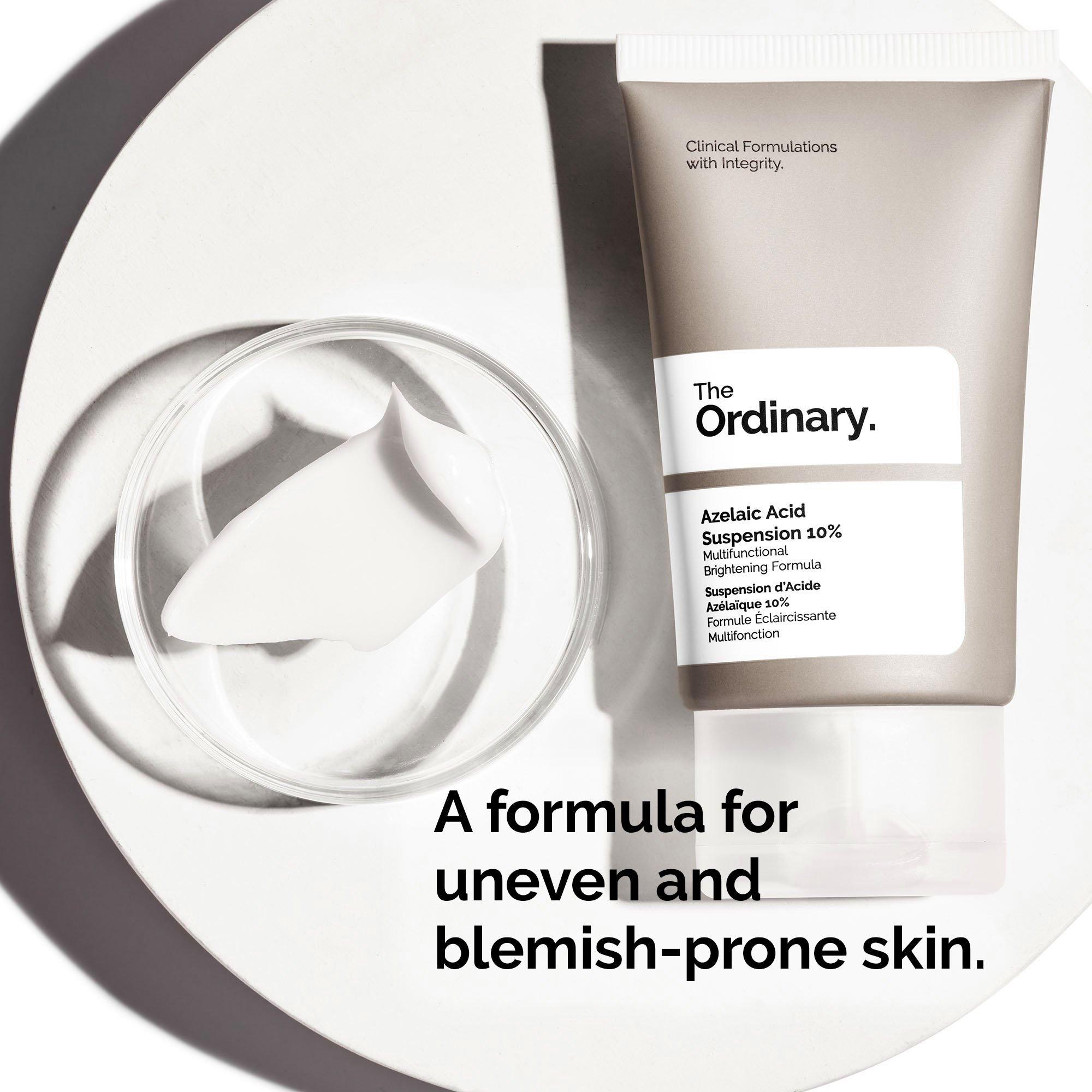 Крем The Ordinary Azelaic Acid Suspension 10% для кожи с покраснениями и несовершенствами — фото 4
