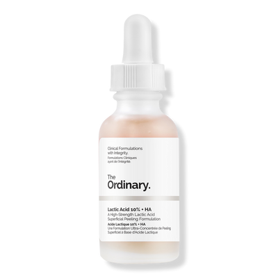 The Ordinary Lactic Acid 10% + HA 2% High-Strength Exfoliating Serum for Uneven Texture