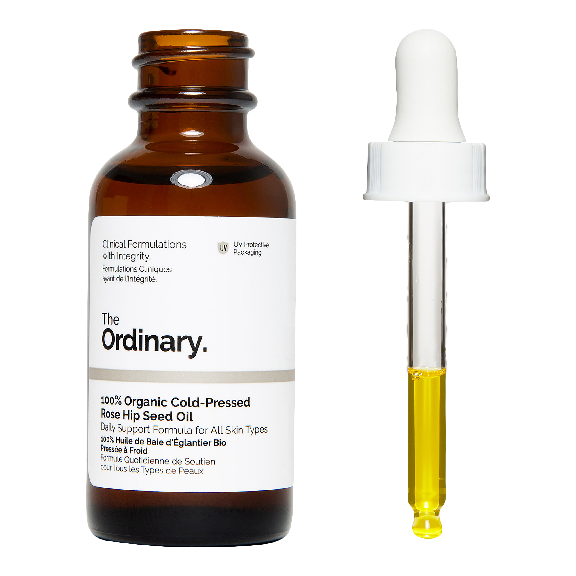 Органическое масло шиповника холодного отжима для упругости кожи The Ordinary — фото 3