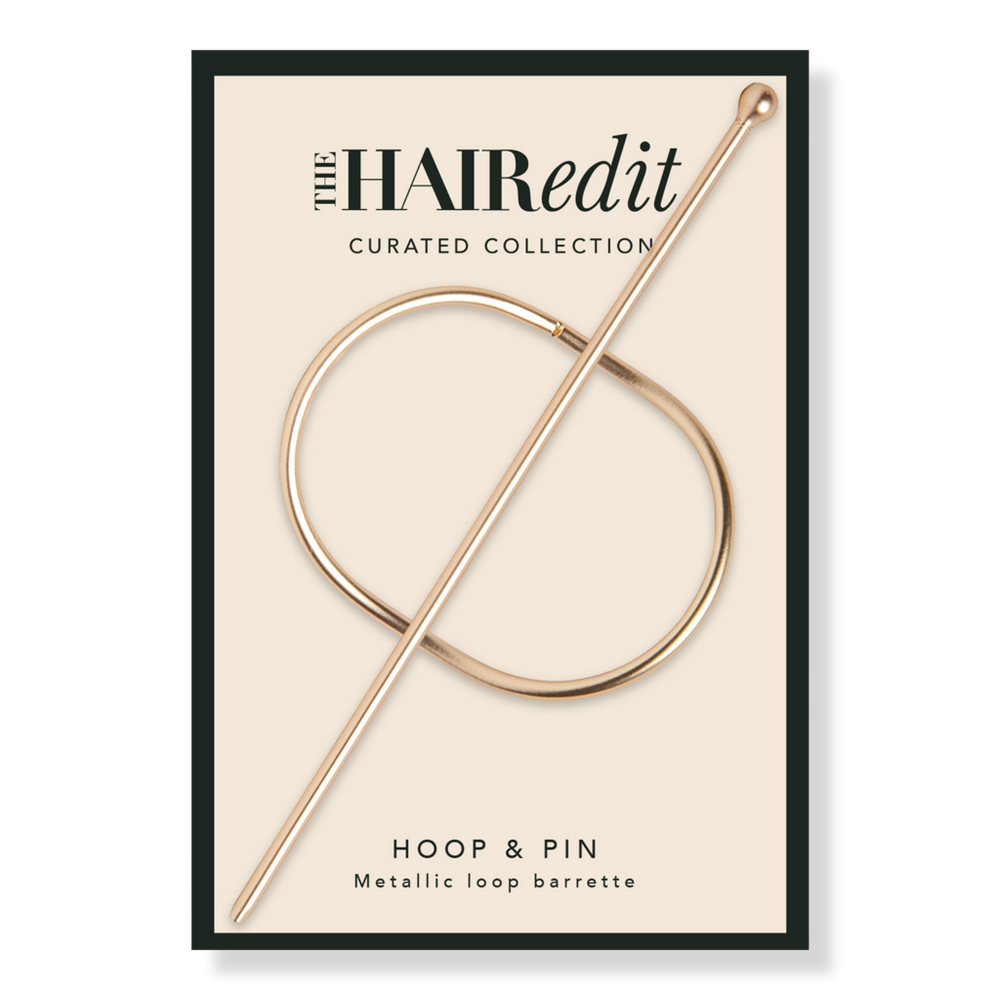 The Hair Edit Gold Hoop & Pin Barrette