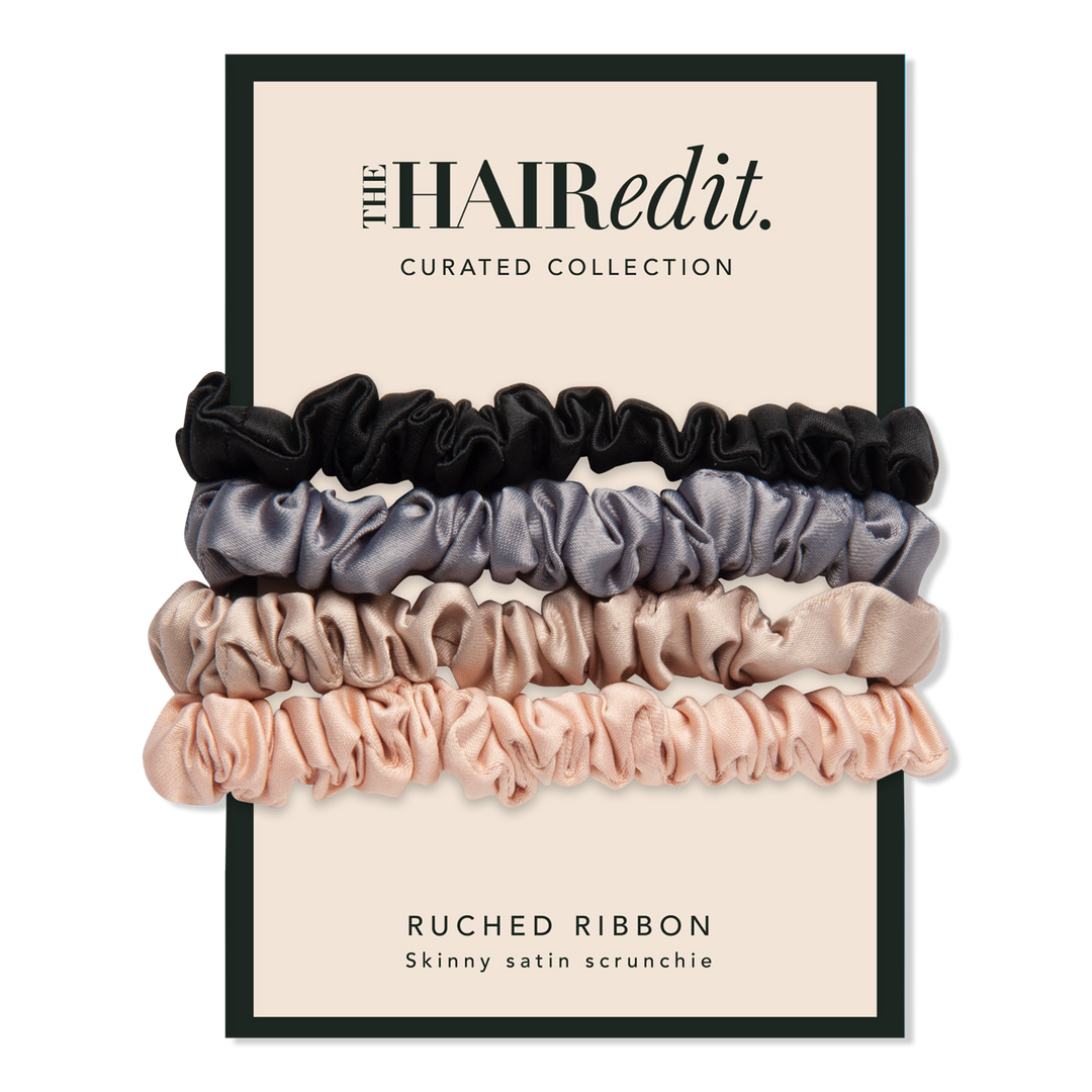 The Hair Edit Multi-Color Ruched Ribbon Scrunchies #1