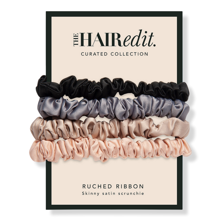 The Hair Edit Multi-Color Ruched Ribbon Scrunchies #1