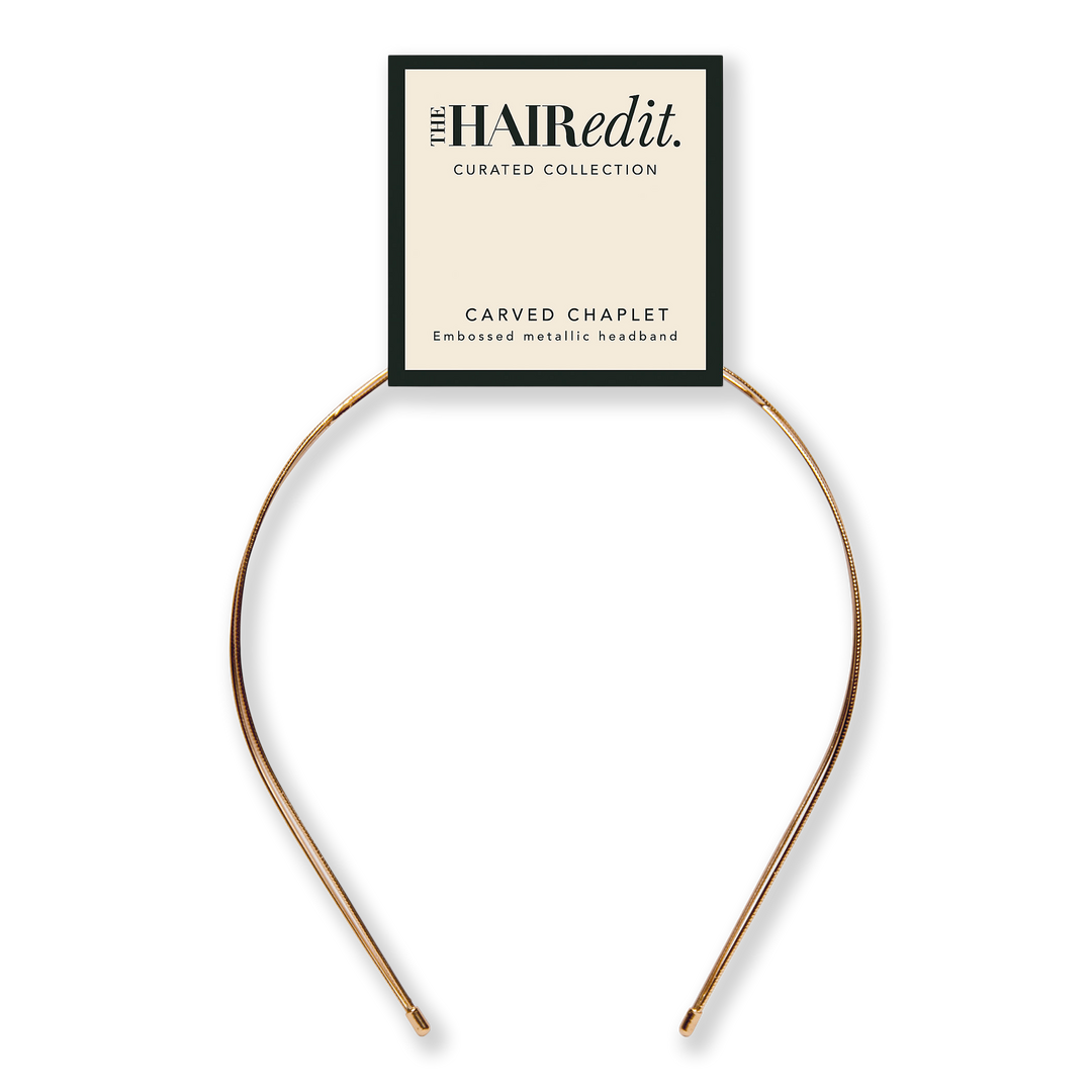The Hair Edit Gold Carved Chaplet Headband #1
