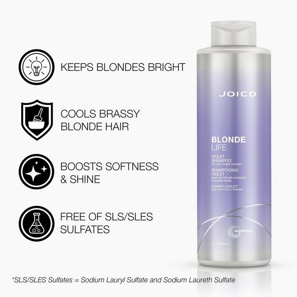 Joico Blonde Life Violet Shampoo for Cool, Bright Blondes #3