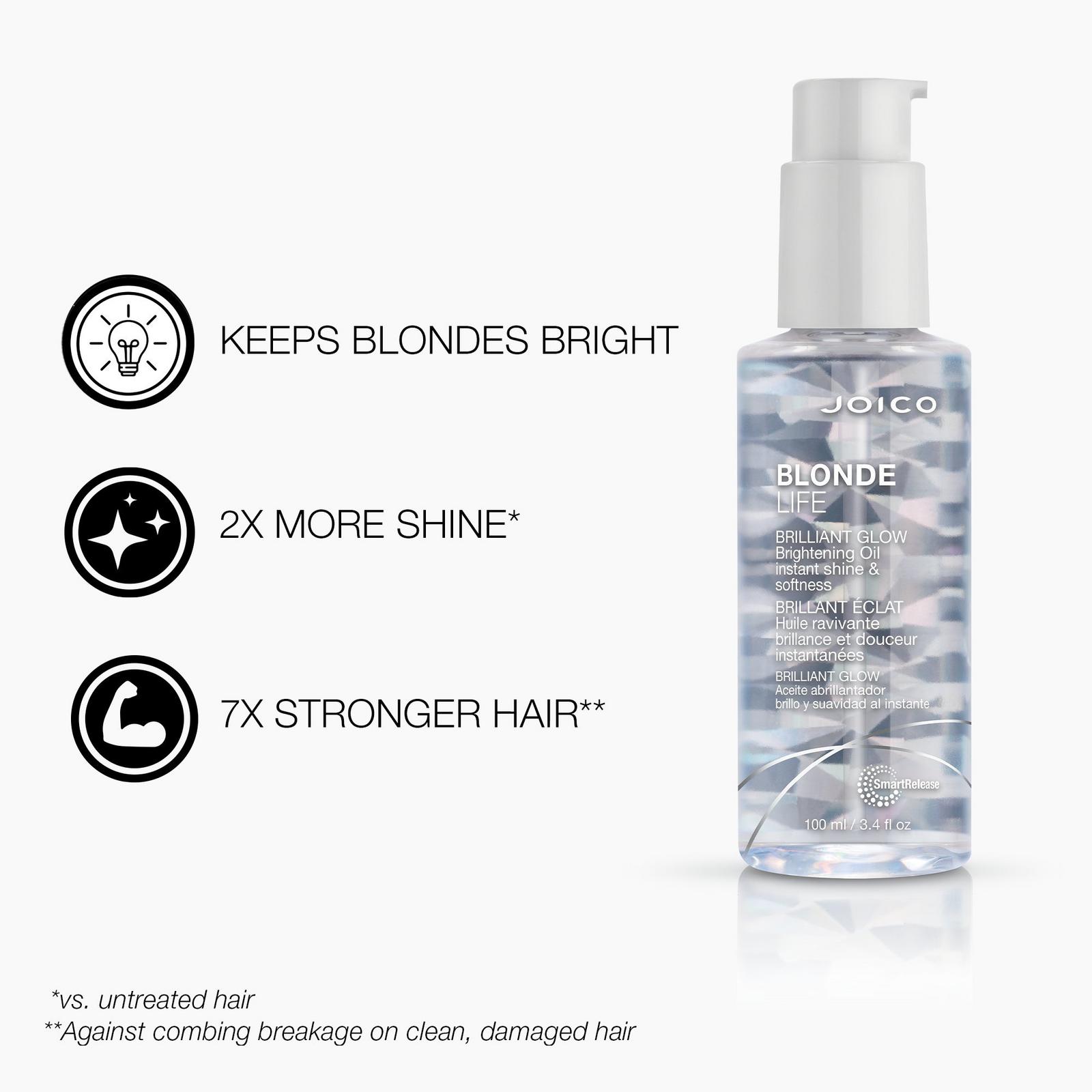 Joico Blonde Life Brilliant Glow Brightening Oil 100ml Joico Blonde Life Brilliant Glow Brightening Oil 100ml