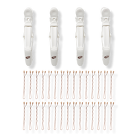 Clip Kit With 4 Alligator Clips and 30 Rose Gold Bobby Pins