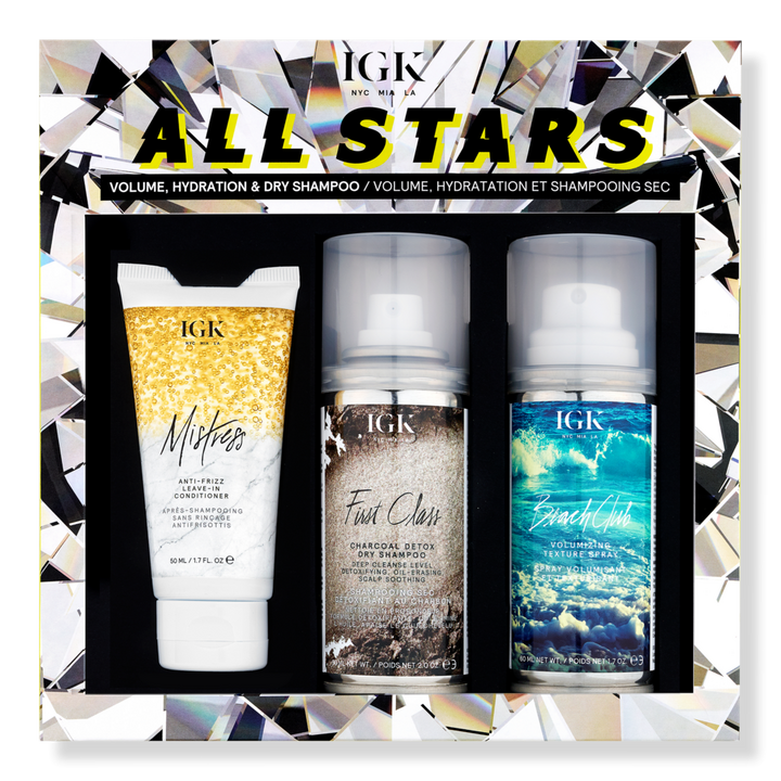 IGK All Stars Volume, Hydration And Dry Shampoo Kit #1
