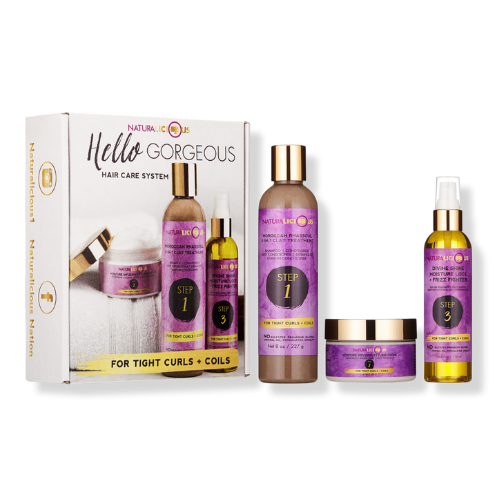 Naturalicious Hello Gorgeous Hair Care System (For Tight Curls & Coils) #1
