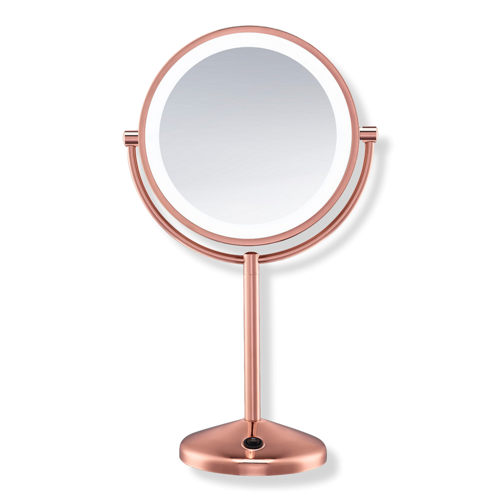 Conair Rose Gold Vanity Led Double-sided 1x/10x Magnification Mirror - Rose Gold In Gold