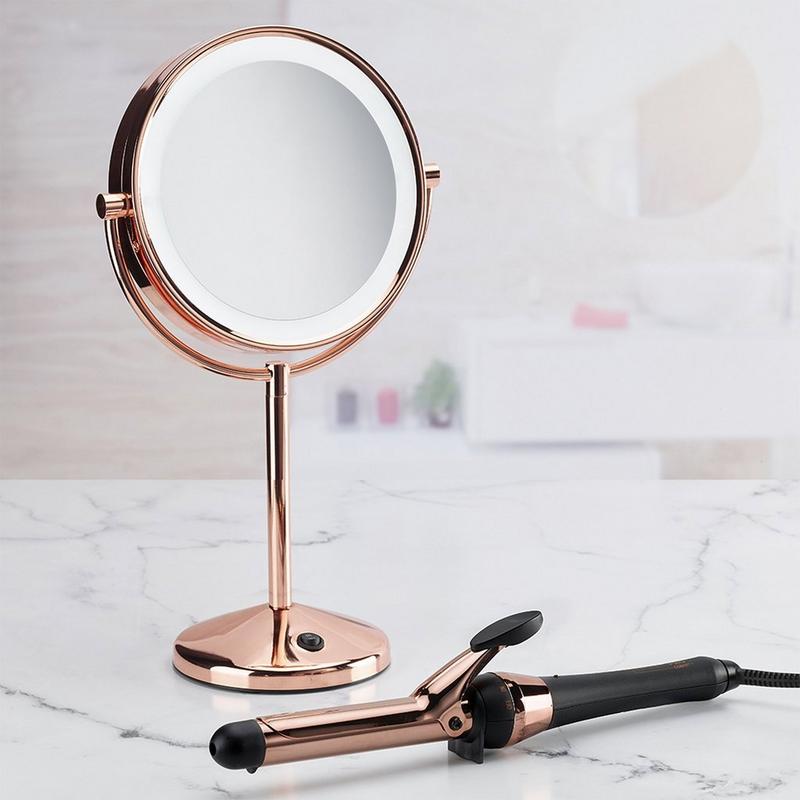 rose gold dressing table mirror Rose Gold Nova Salon Station And Mirror - Salon Station Sale main image 1