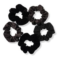 Black Satin Pony Tail Scrunchies
