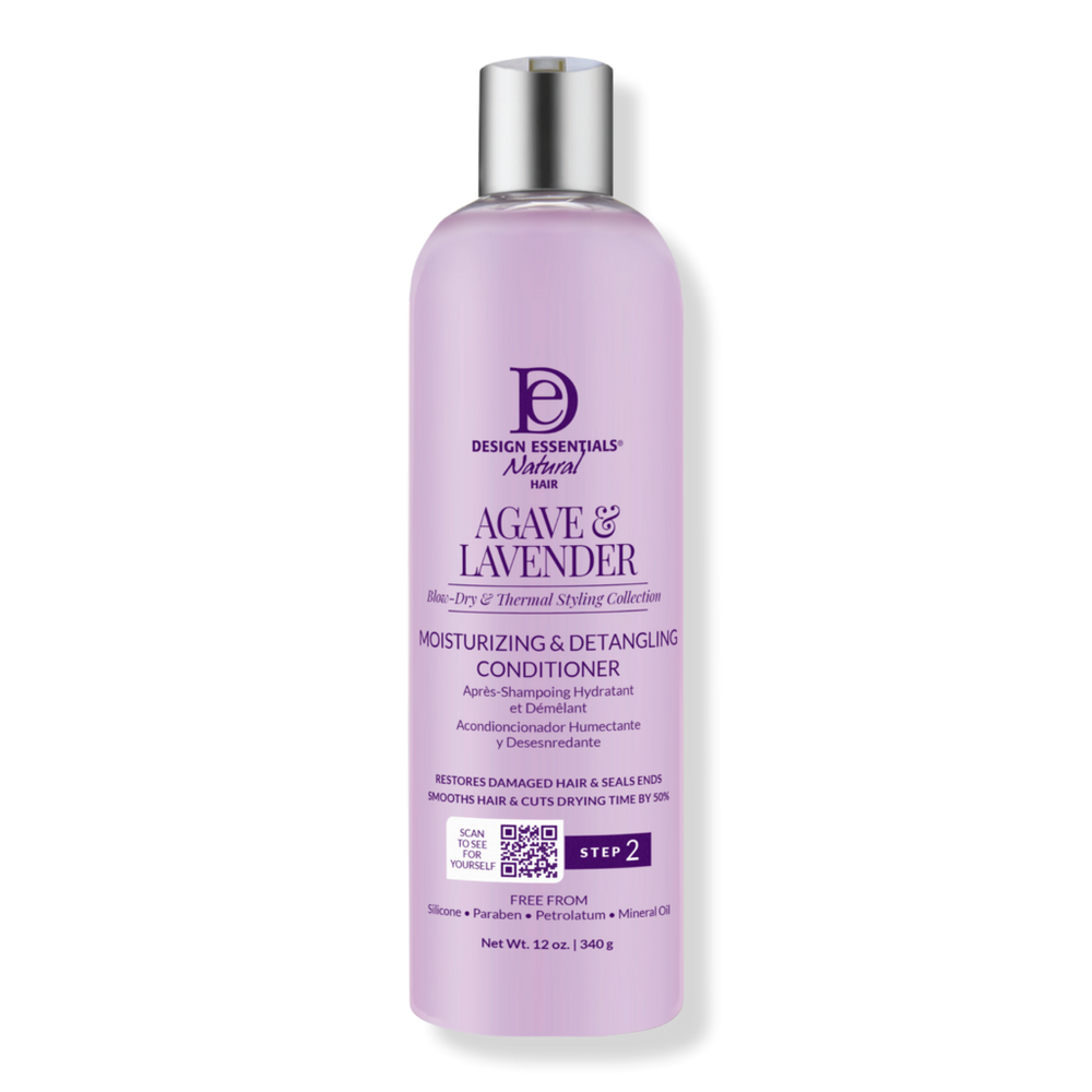 Design Essentials Agave & Lavender Moisturizing & Detangling Conditioner - Lavender In Purple