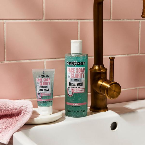 Soap & Glory Travel Size Face Soap & Clarity 3-in-1 Daily Vitamin C Facial Wash #7