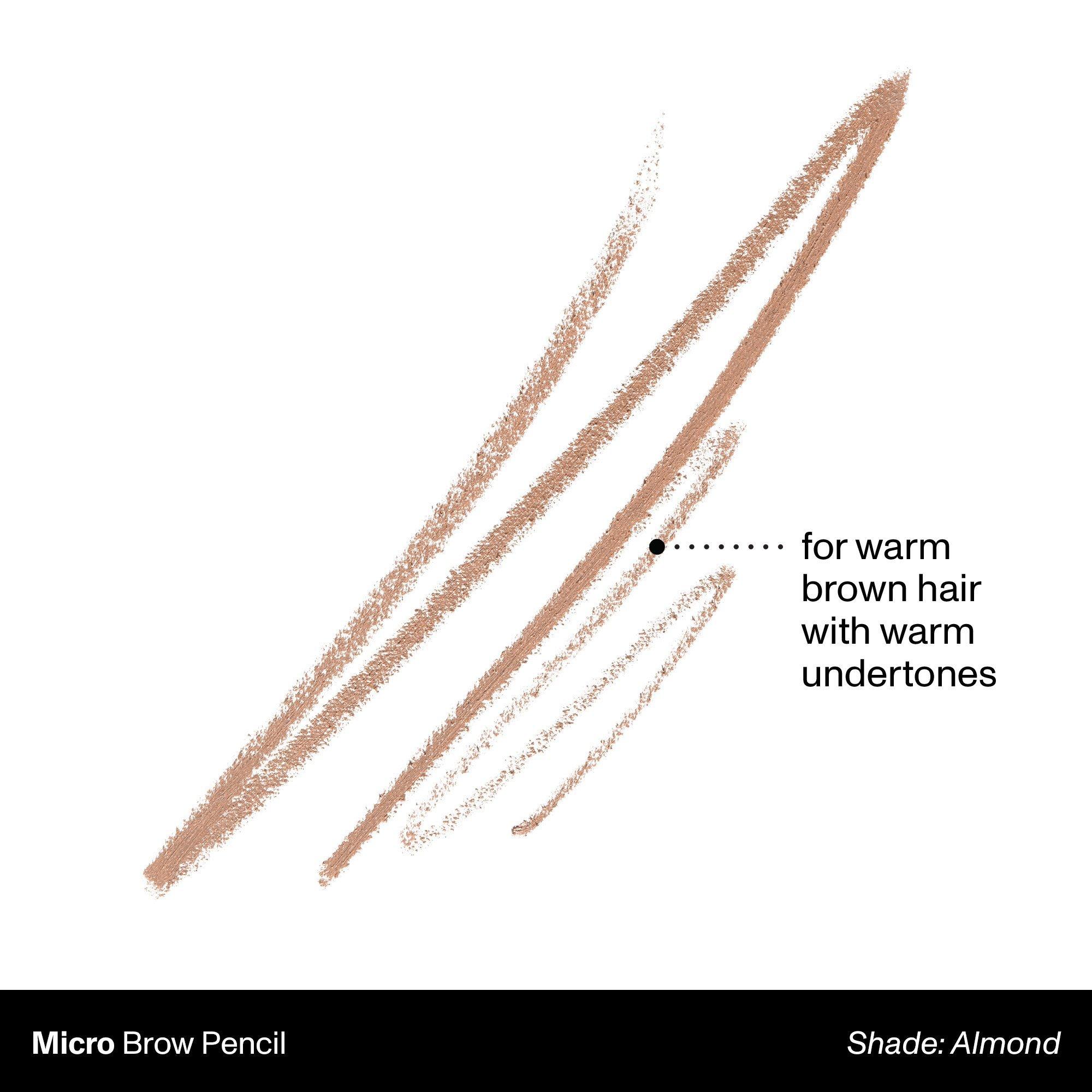 Двусторонний карандаш для бровей со щёточкой Morphe Micro Brow, цвет: Almond — фото 2