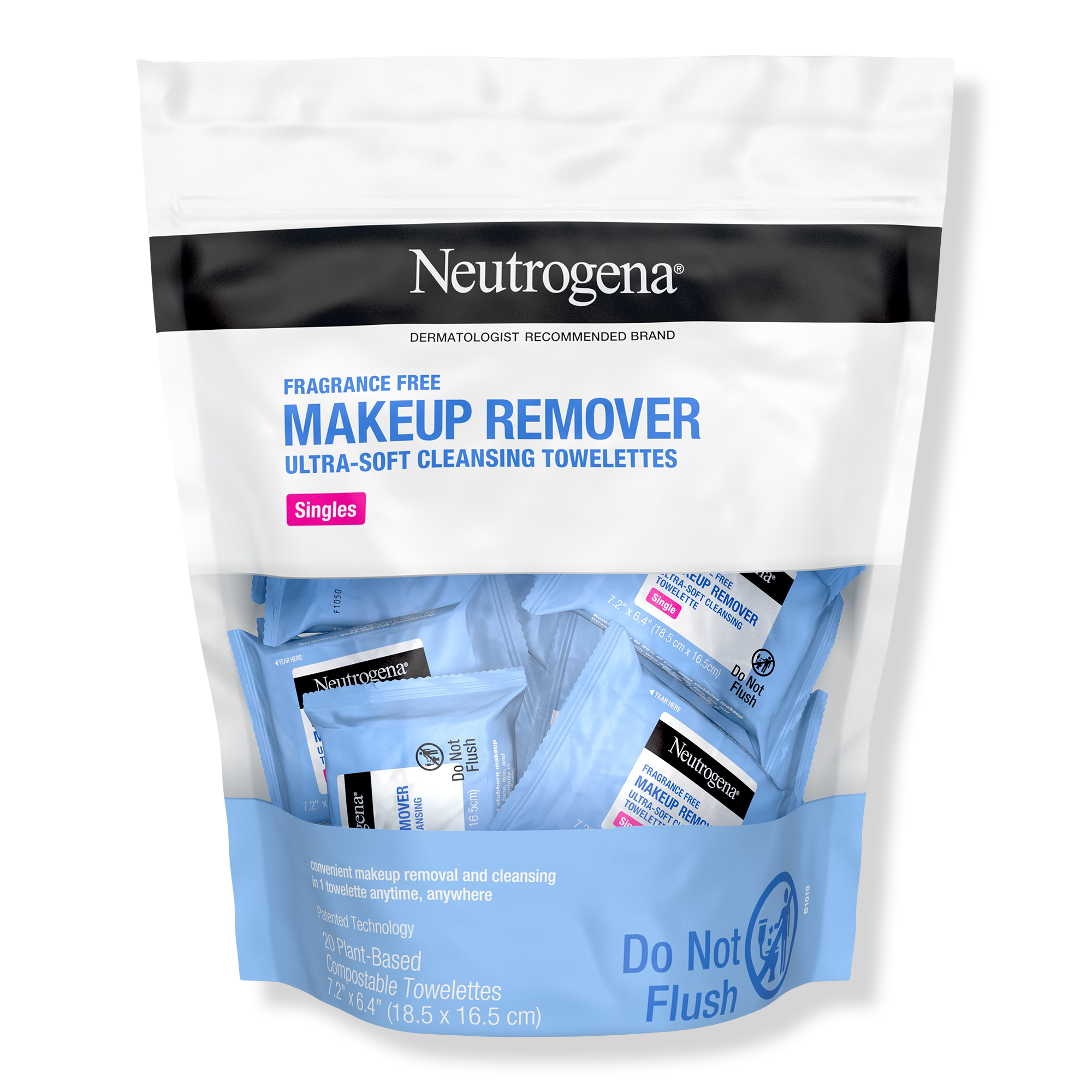 Neutrogena Makeup Remover Cleansing Towelettes, Fragrance Free Singles #1