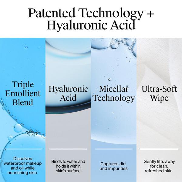 Toallitas limpiadoras faciales Hydro Boost 3