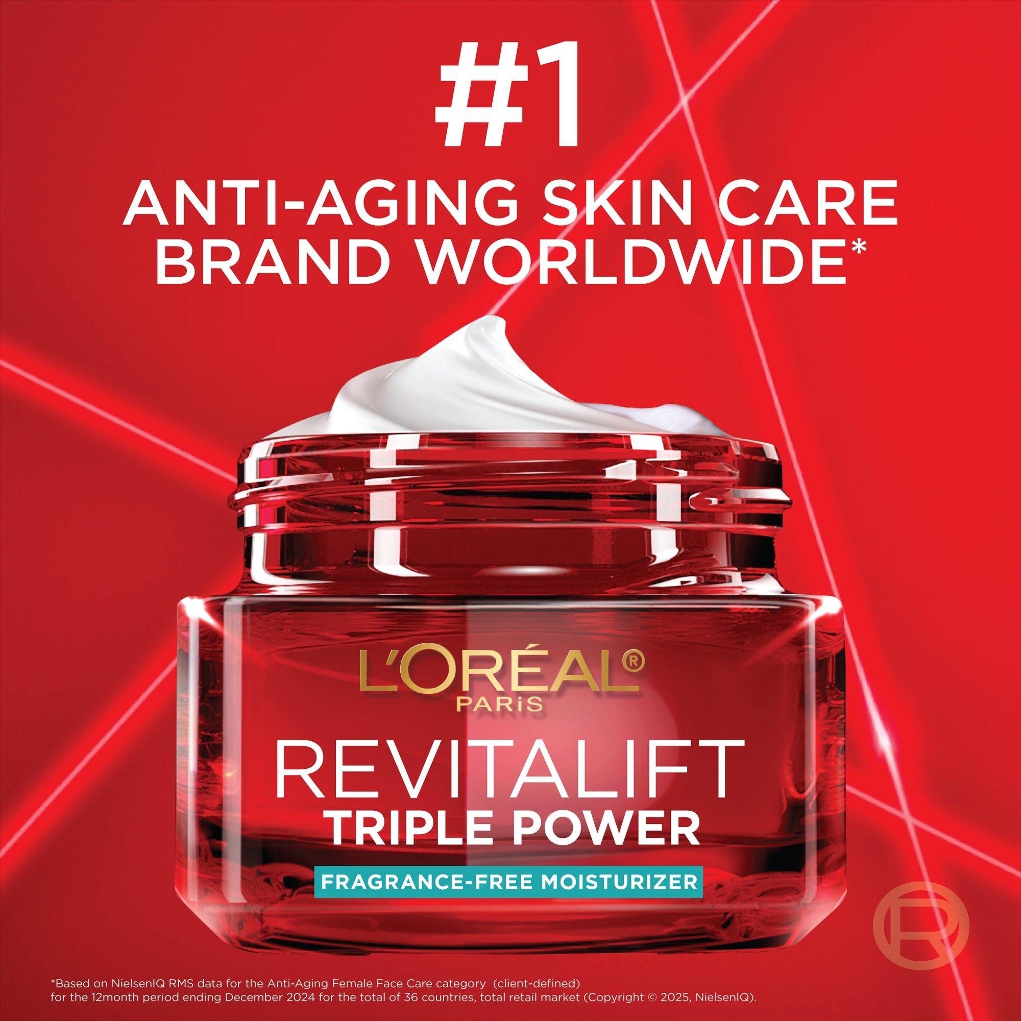 Антивозрастной увлажняющий крем без отдушки L'Oréal Paris Revitalift Triple Power — фото 6