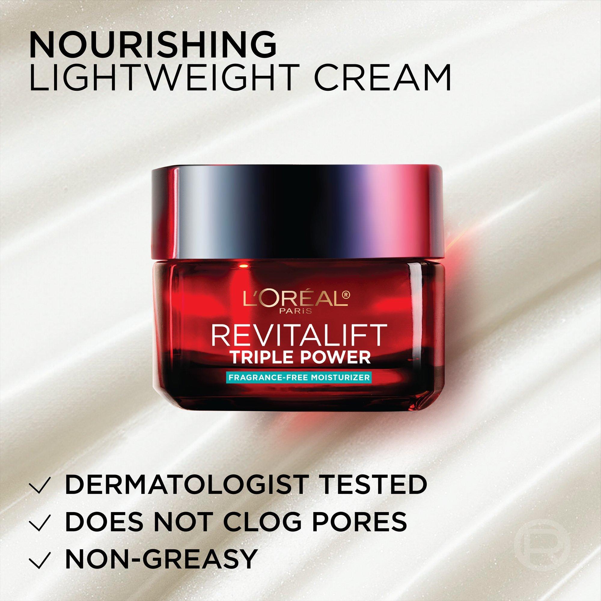 Антивозрастной увлажняющий крем без отдушки L'Oréal Paris Revitalift Triple Power — фото 7