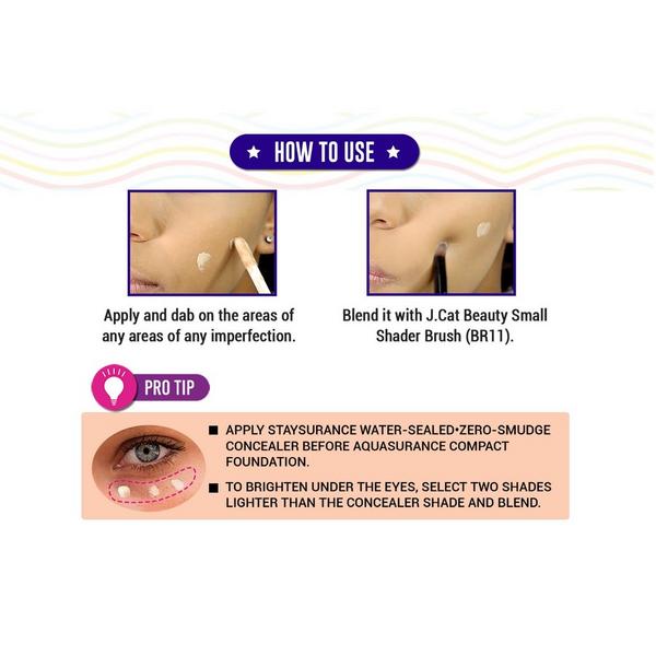 J.Cat Beauty Staysurance Water-Sealed, Zero Smudge Concealer #7