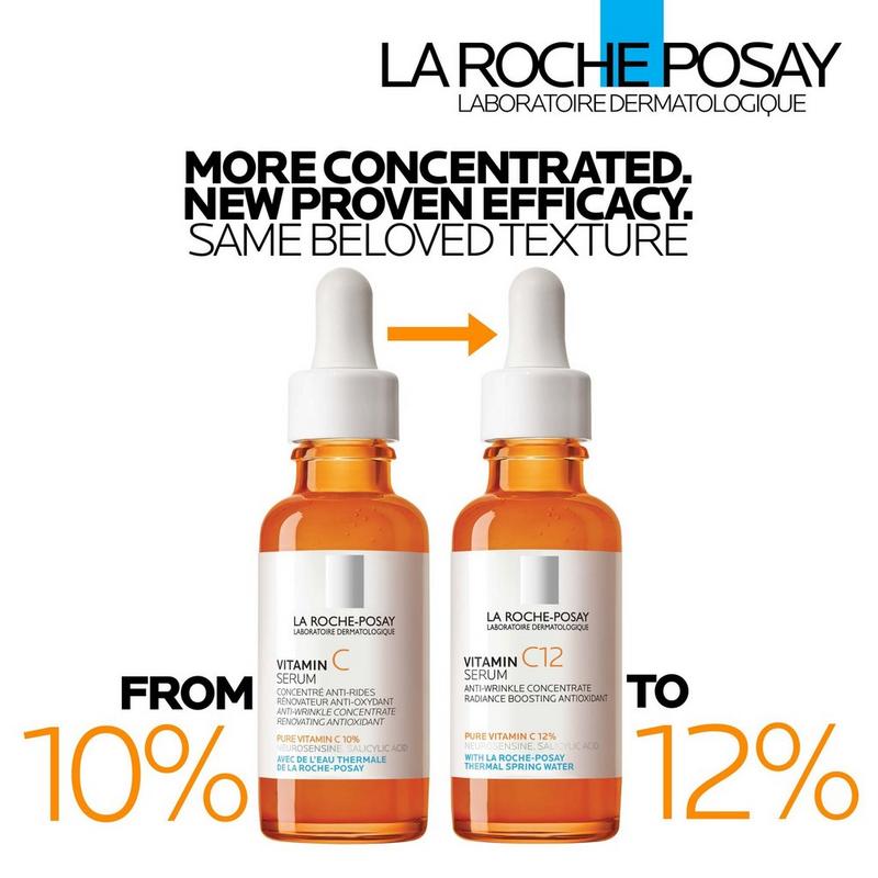 La Roche-Posay - Pure 12% Vitamin C Serum for Wrinkle Reduction