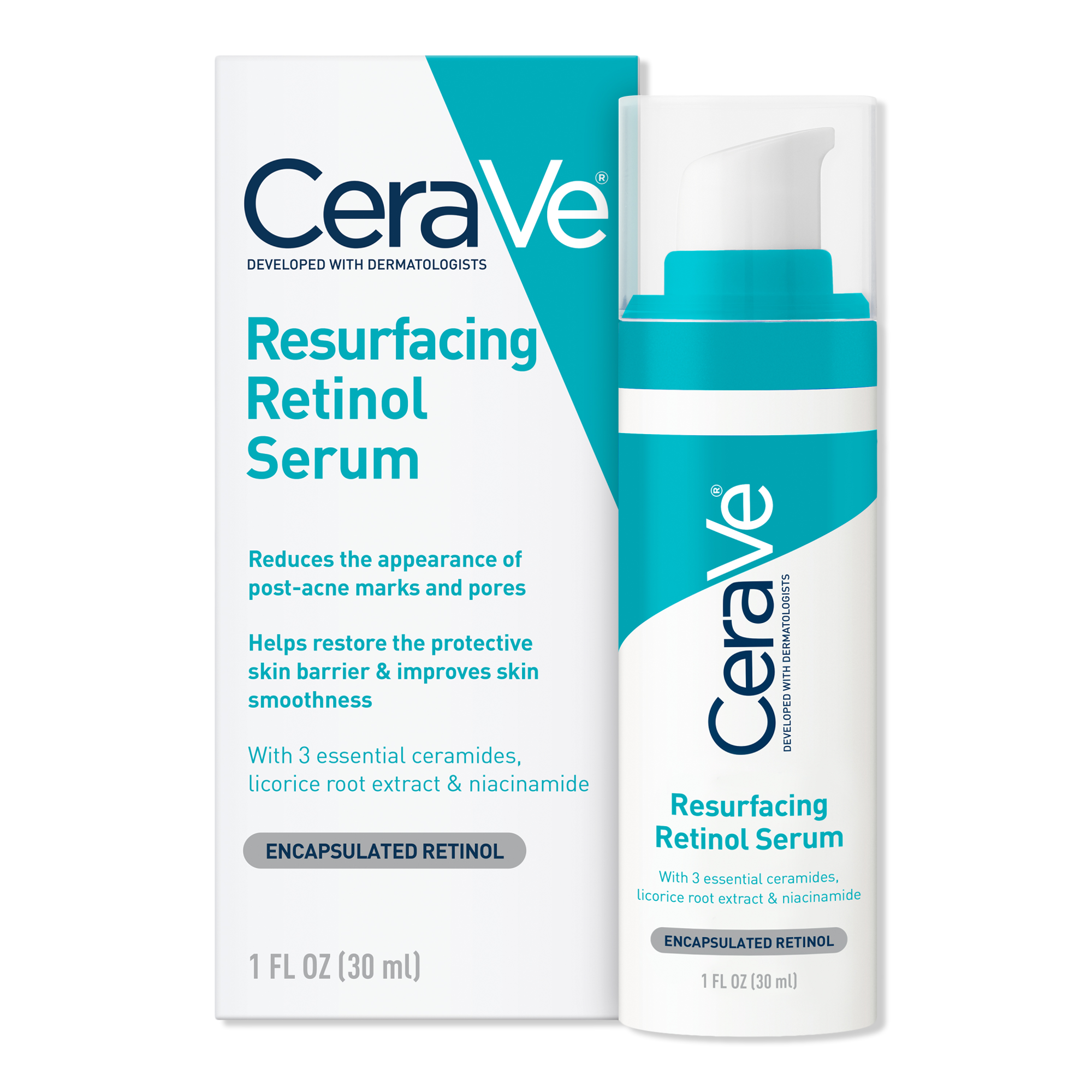 CeraVe Resurfacing Retinol Facial Serum for Acne Prone Skin #1