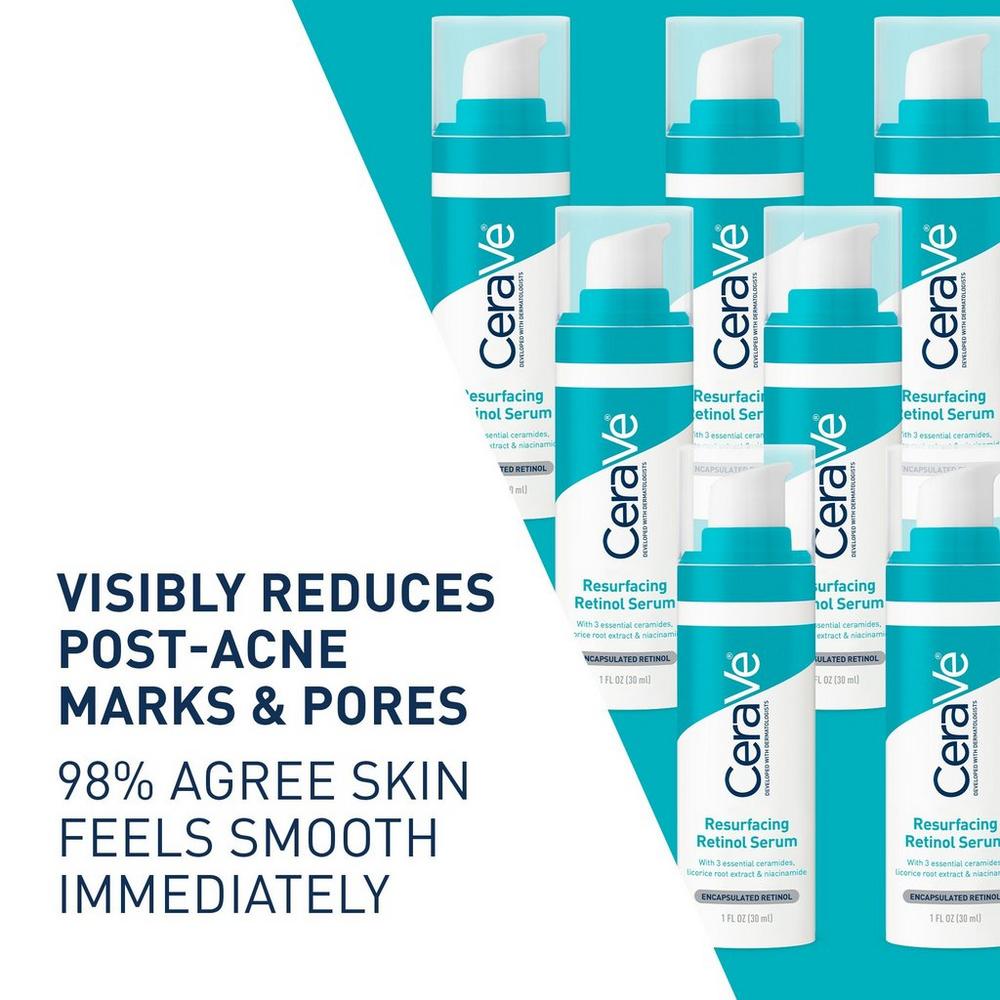 Resurfacing Retinol Facial Serum for Acne Prone Skin