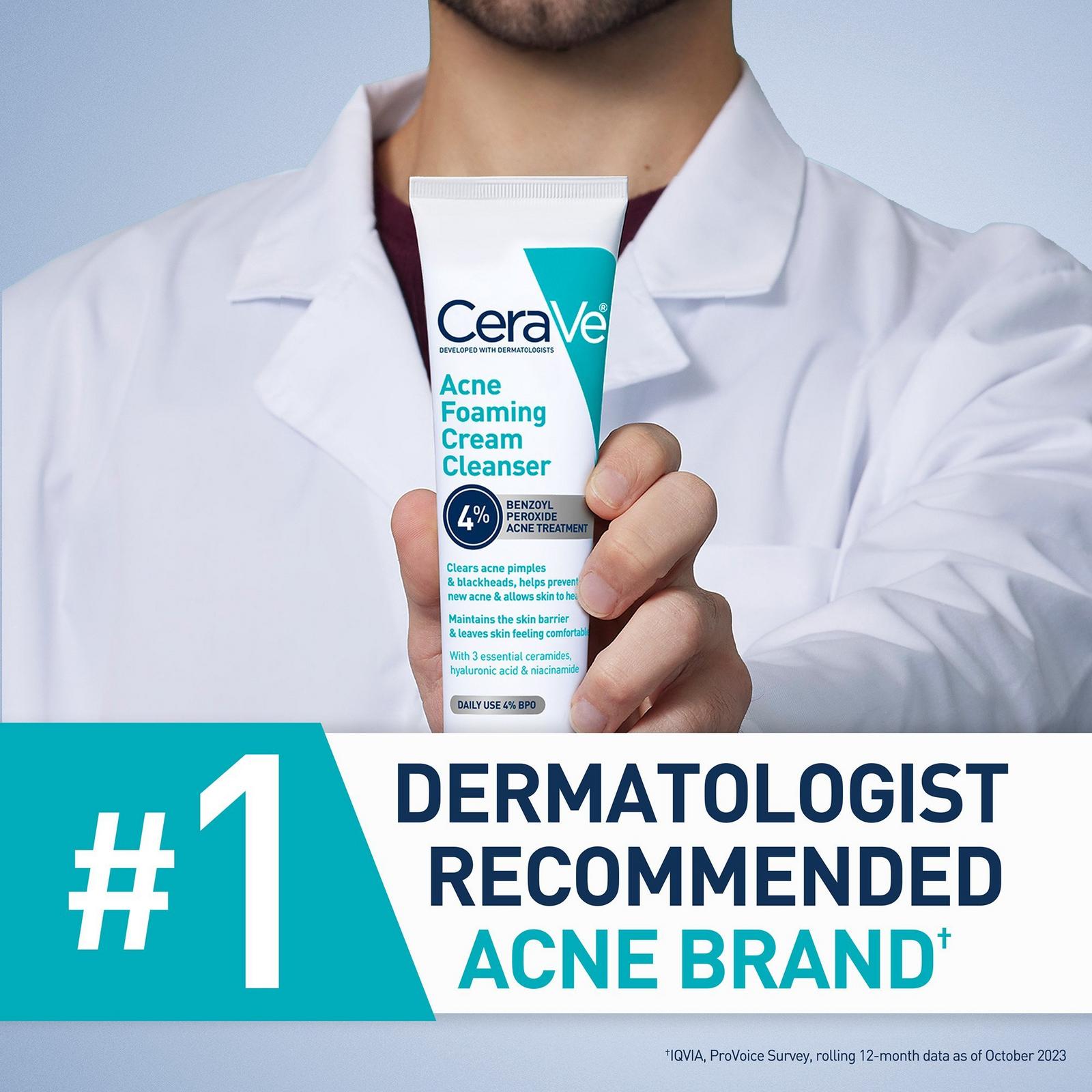 Acne Foaming Cream Cleanser BPO 4% for Acne Prone Skin