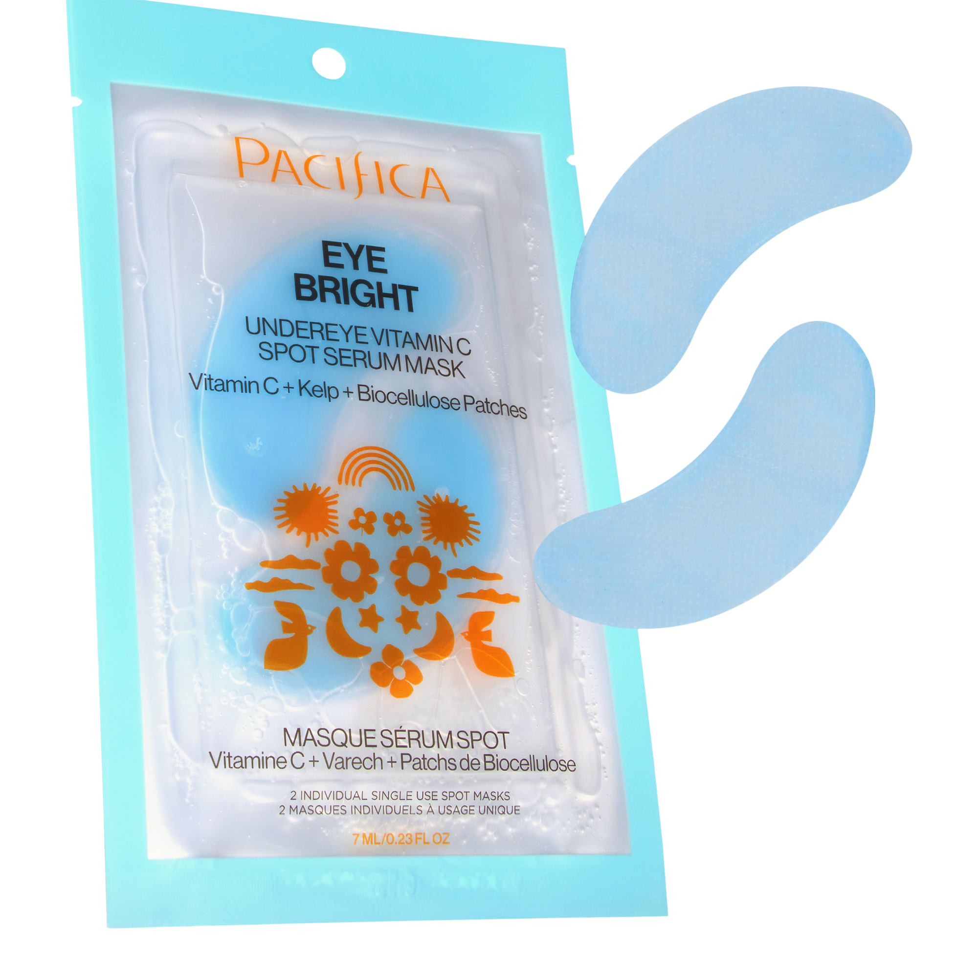 Тканевая маска-сыворотка с витамином C для кожи под глазами Pacifica Eye Bright — фото 2