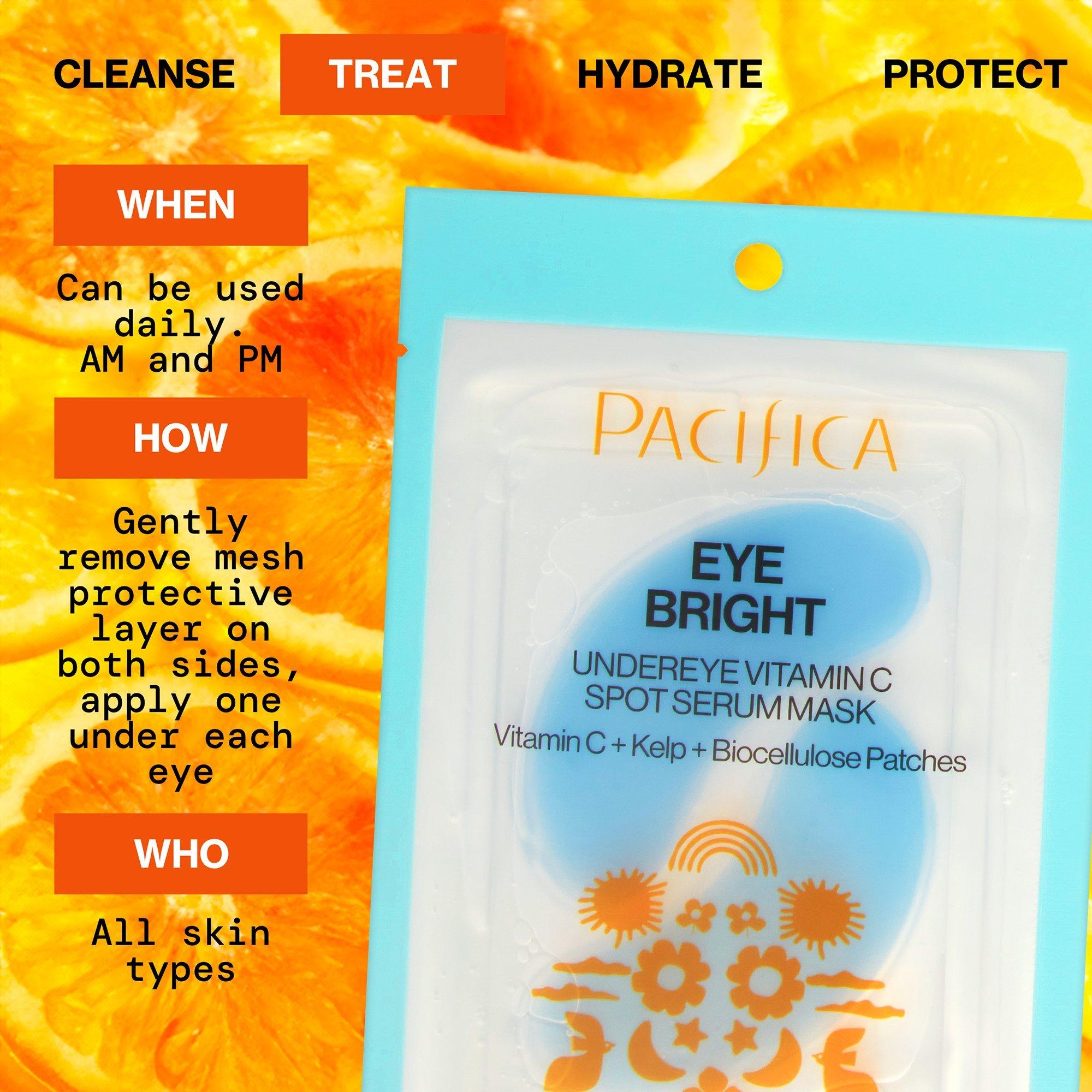 Тканевая маска-сыворотка с витамином C для кожи под глазами Pacifica Eye Bright — фото 7