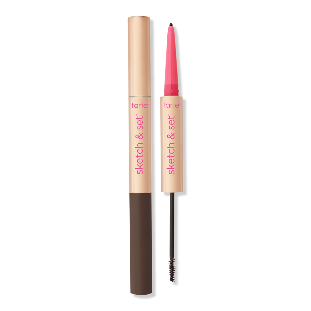 Tarte Big Ego Sketch & Set Brow Pencil & Tinted Gel - Dark Brown In Brown