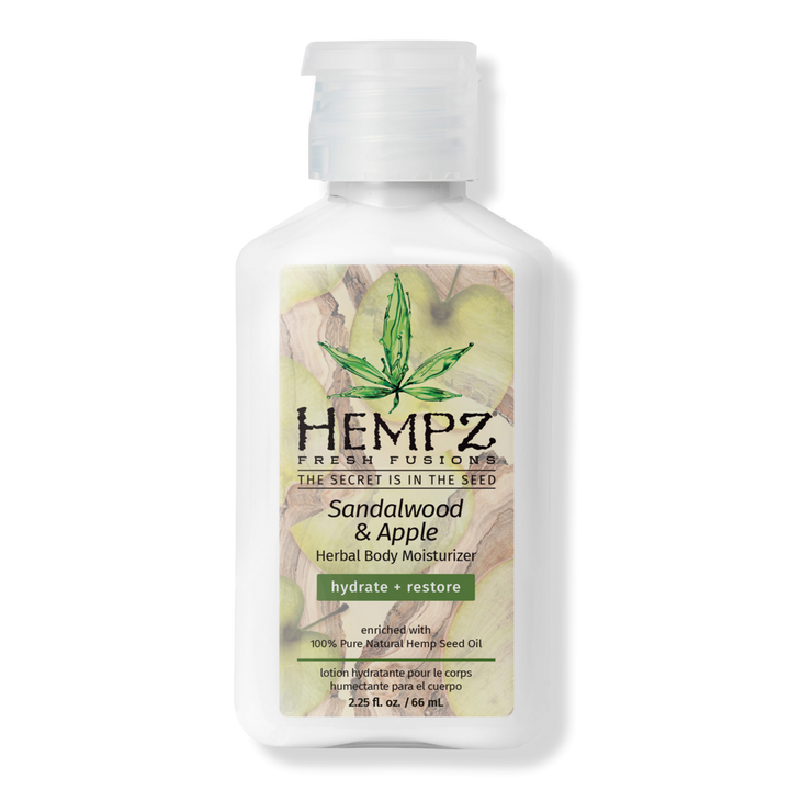 Hempz Travel Size Fresh Fusions Sandalwood & Apple Herbal Body Moisturizer #1