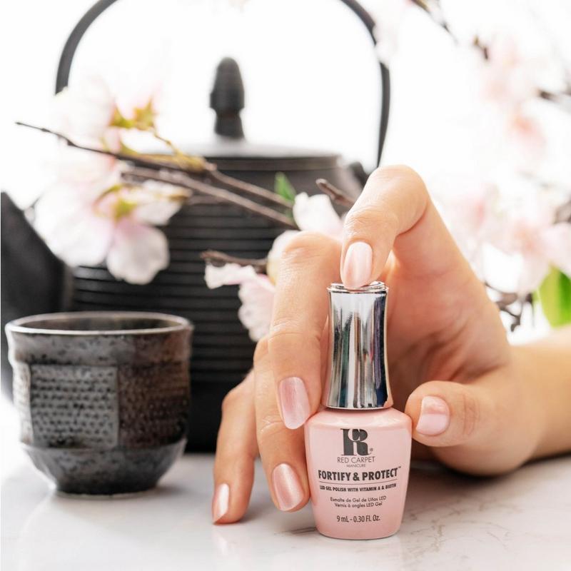 Red Carpet Manicure - Teahouse Traveler Fortify & Protect LED Gel