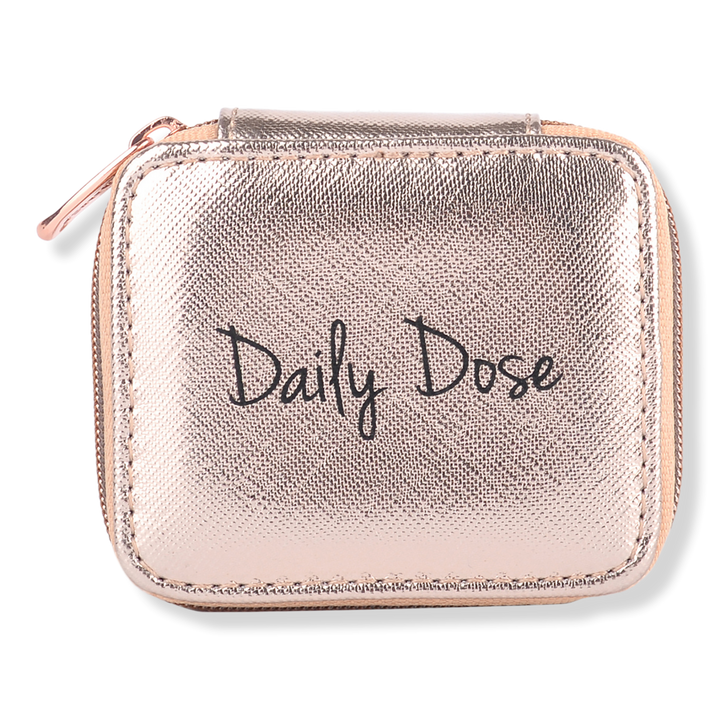 Miamica Rose Gold ''Daily Dose'' Travel Pill Case #1