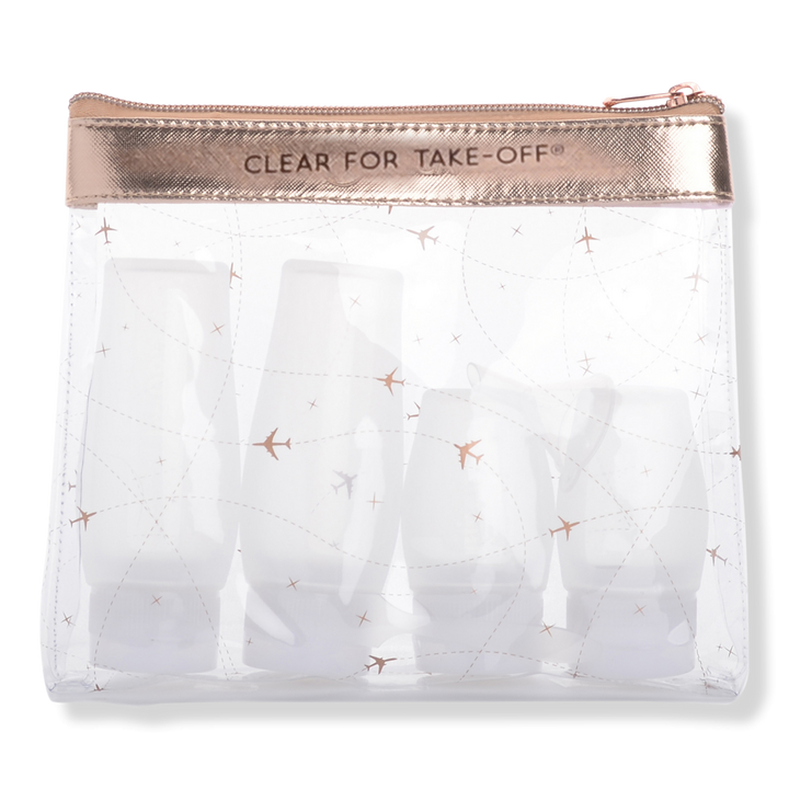 Miamica Rose Gold Silicone Bottle Set #1