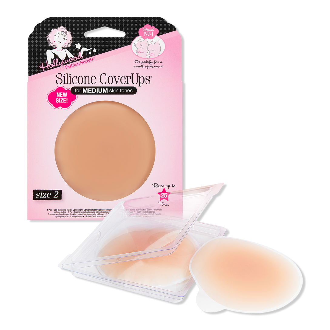 Medium Silicone CoverUps Size 2, Self-Adhesive Nipple Concealers -  Hollywood Fashion Secrets | Ulta Beauty