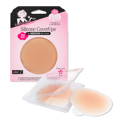 Hollywood Fashion Secrets Silicone CoverUps Size 2, Self-Adhesive Nipple Concealers