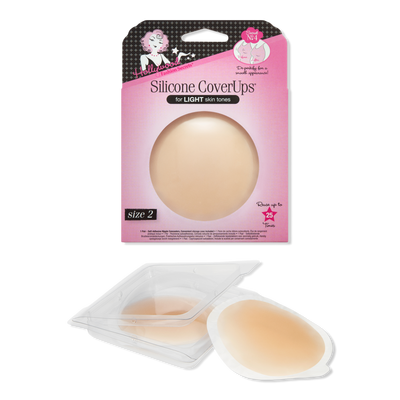 Hollywood Fashion Secrets Silicone CoverUps Size 2, Self-Adhesive Nipple Concealers