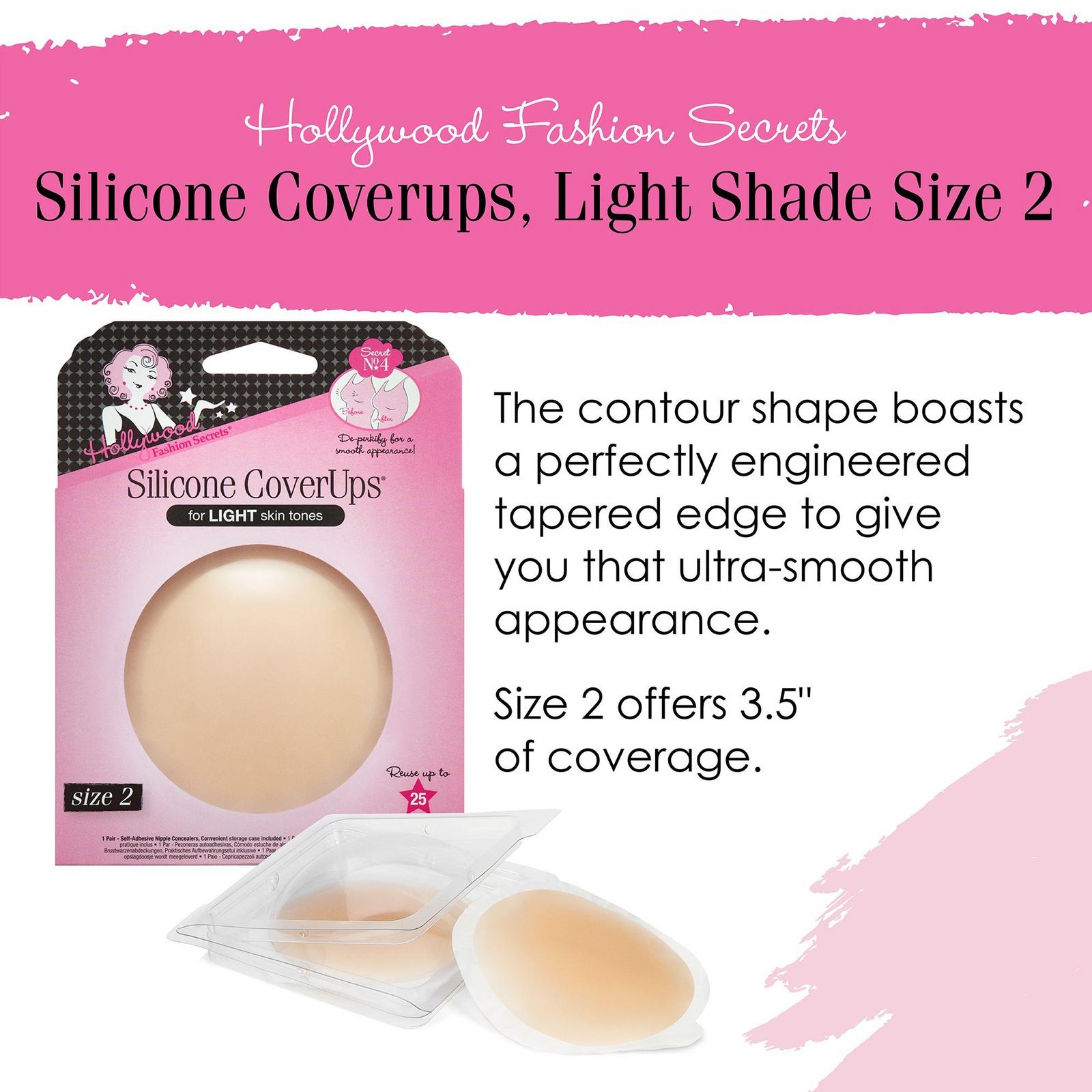 Silicone CoverUps Size 2, Self-Adhesive Nipple Concealers