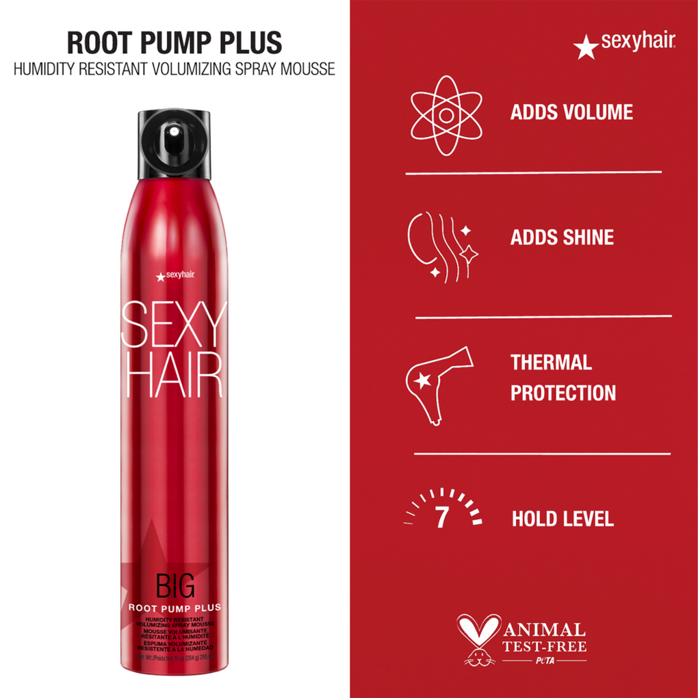 Big Sexy Hair Root Pump Plus Humidity Resistant Volumizing Spray Mousse