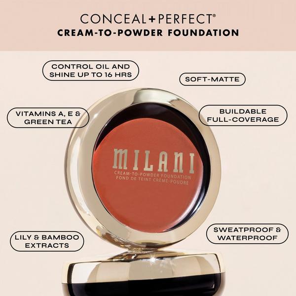 Milani Conceal + Perfect Smooth Finish Cream-To-Powder Foundation #9