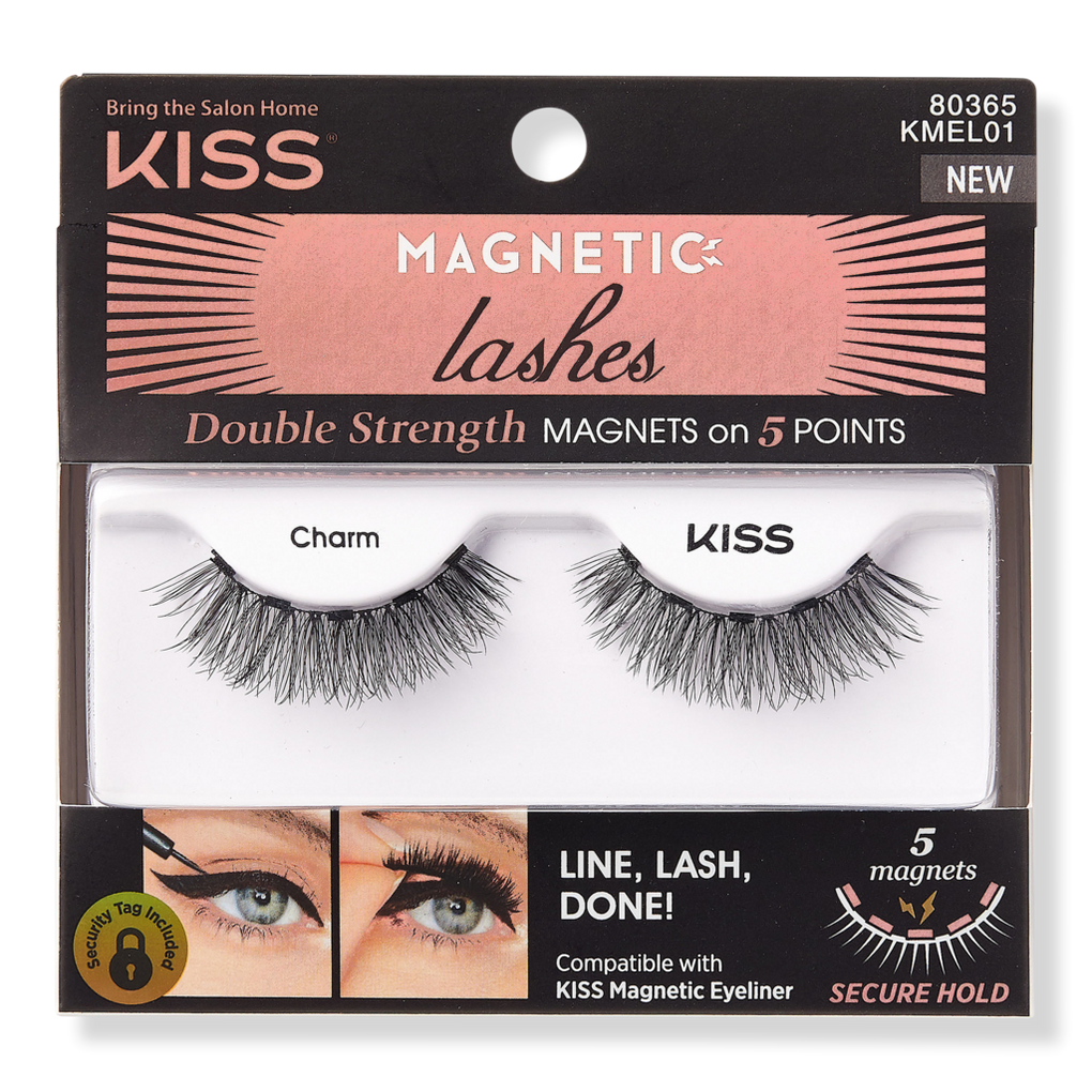 Magnetic Double Strength False Eyelashes, Charm - Kiss Ulta Beauty