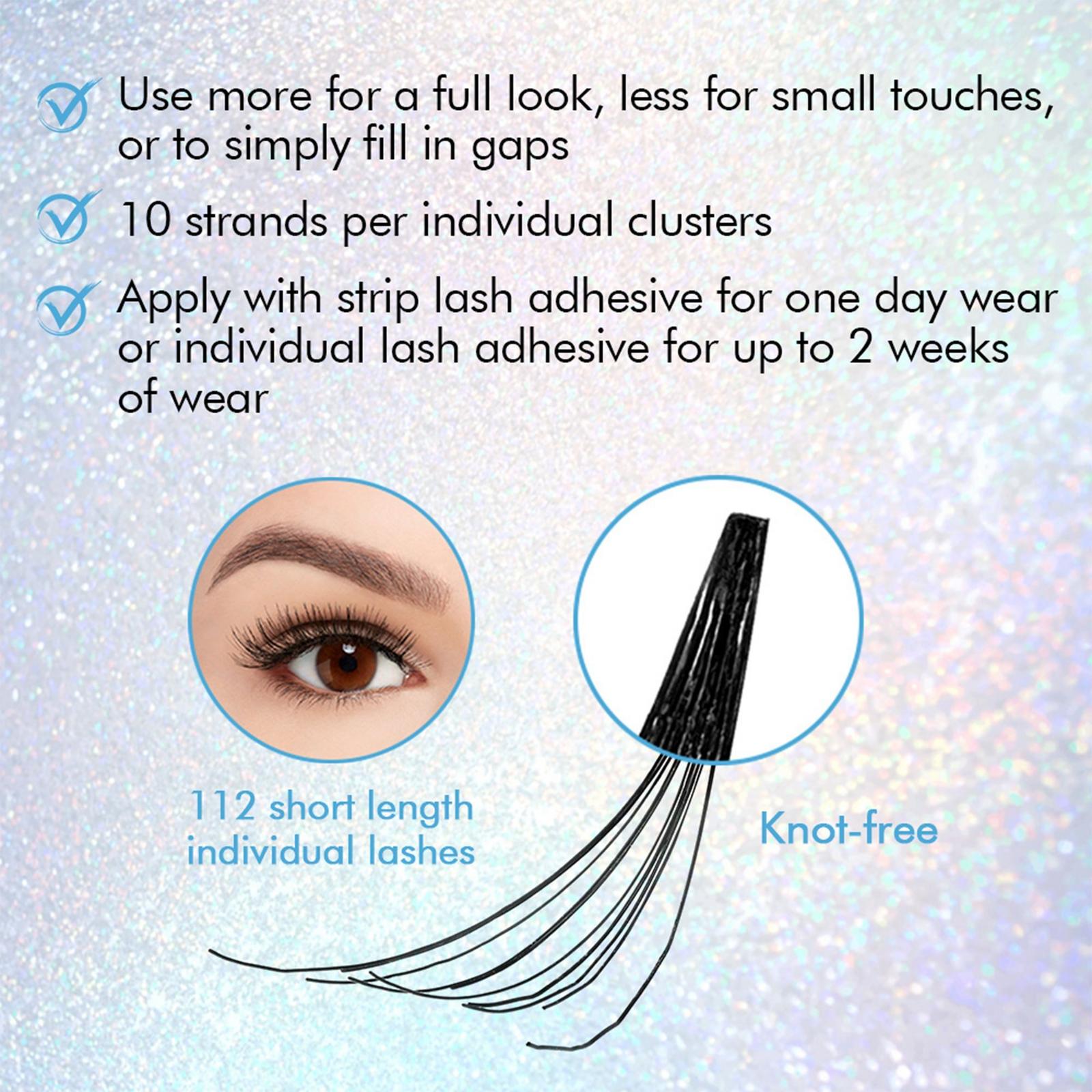 DIY Eyelash Extensions Kit with Tweezers, Adhesive and Remover