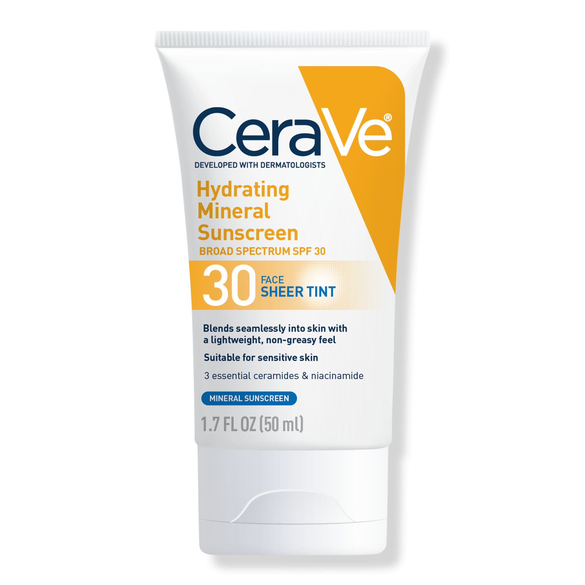 CERAVE | Hydrating Mineral Face Sunscreen SPF 30 - Tinted