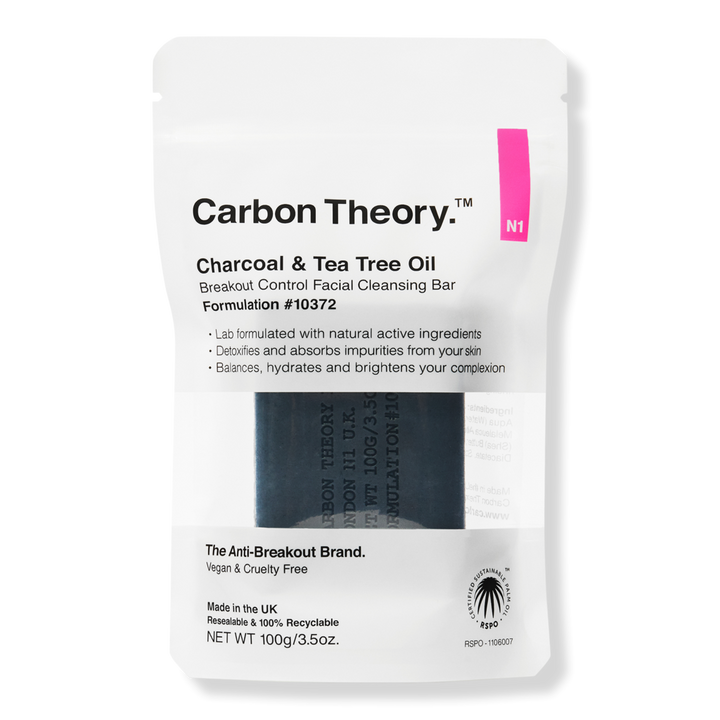 Carbon Theory. Charcoal & Tea Tree Oil Break-Out Control Facial Cleansing Bar #1