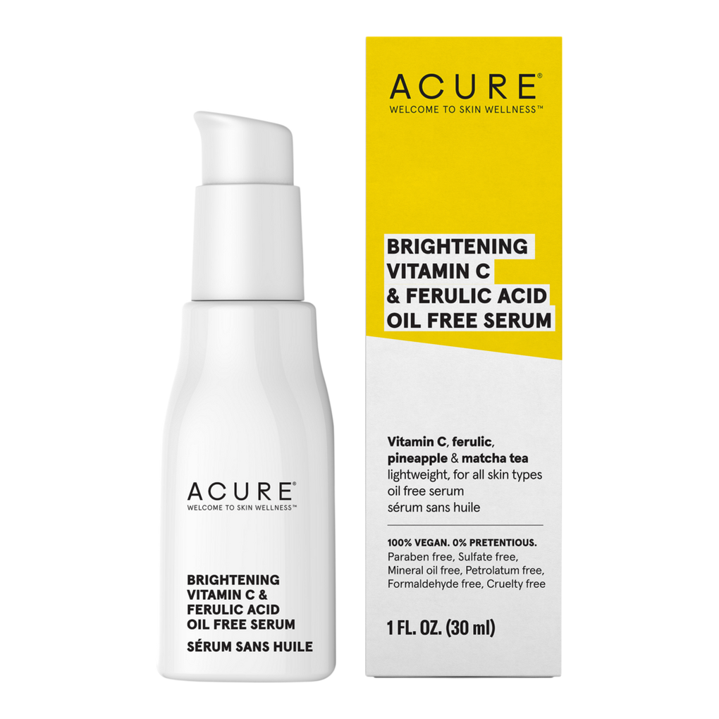Acure Brightening Vitamin C & Ferulic Acid Oil Free Serum 1 fl oz