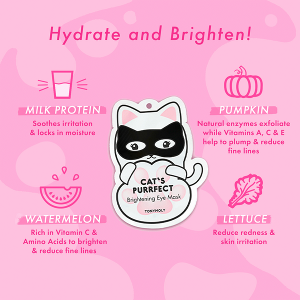 TONYMOLY Cat's Purrfect Brightening Eye Mask #3