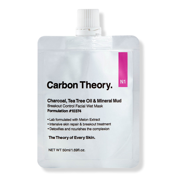 Carbon Theory. Charcoal & Tea Tree Oil Mineral Mud Breakout Control Facial Wet Mask #1